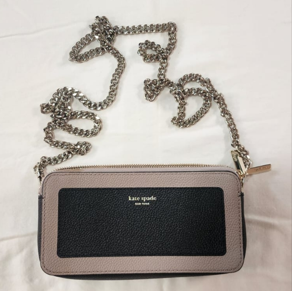 Kate Spade Black and Tan Crossbody Bag